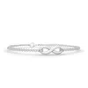 Angara Infinity Knot Chain Bracelet In White Gold