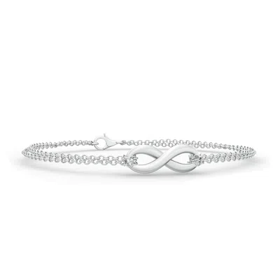 Angara Infinity Knot Chain Bracelet In Metallic