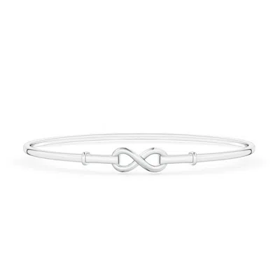 Angara Infinity Symbol Polished Bangle Bracelet In Metallic