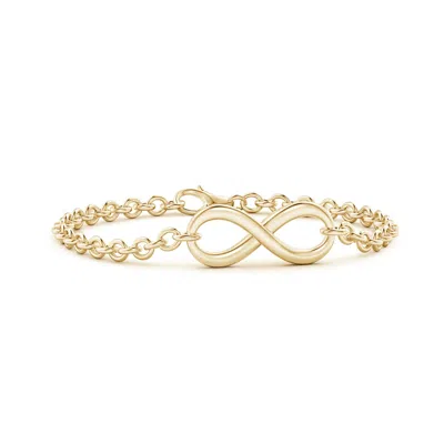 Angara Infinity Twist Chain Bracelet In Gold