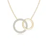 Angara Interlocking Diamond Circle Necklace In Yellow Gold/h