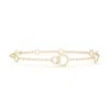 Angara Intertwined Open Circle Link Bracelet In Yellow Gold