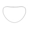 Angara Lab-grown-18" Prong-set Diamond Tennis Necklace In White Gold/f-g