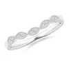 Angara Lab-grown Aeon Vintage Inspired Diamond Marquise Wedding Ring With Milgrain In White Gold/f-g