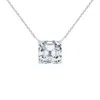 Angara Lab-grown Asscher-cut Diamond Solitaire Pendant In White Gold/f-g