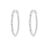 Angara Lab-grown Bar-set Baguette And Round Diamond Inside Out Hoop Earrings In White Gold/f-g