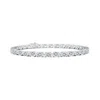 Angara Lab-grown Classic Oval Diamond Tennis Link Bracelet In White Gold/f-g