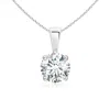 Angara Lab-grown Classic Round Diamond Solitaire Pendant In White Gold/f-g