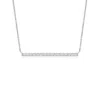 Angara Lab-grown Contemporary Diamond Bar Necklace In White Gold/f-g