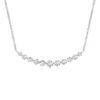 Angara Lab-grown Contemporary Round Diamond Journey Pendant Necklace In White Gold/f-g