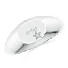 Angara Lab-grown Diamond Aries Engraved Signet Ring In White Gold/f-g