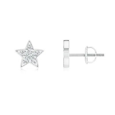 Angara Lab-grown Diamond Cluster Star Stud Earrings In Metallic