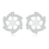 Angara Lab-grown Diamond Pinwheel Earring Jackets