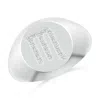 Angara Lab-grown Diamond Scorpio Zodiac Sign Signet Ring In White Gold/f-g