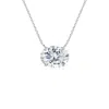 Angara Lab-grown East-west Oval Diamond Solitaire Pendant In White Gold/f-g