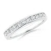 Angara Lab-grown Eleven Stone Channel-set Diamond Wedding Ring In White Gold/f-g