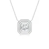 Angara Lab-grown Flush-set Round Diamond Concentric Octagon Pendant In White Gold/f-g