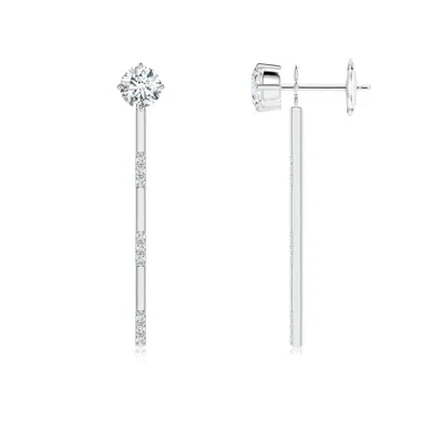 Angara Lab-grown Front-back Diamond Multi-wear Stud Earrings In Metallic