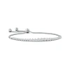 Angara Lab-grown Graduated Bezel-set Diamond Bolo Bracelet In White Gold/f-g