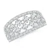Angara Lab-grown Graduating Round Diamond Anniversary Ring In White Gold/f-g