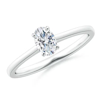 Angara Lab-grown-oval Diamond Solitaire Engagement Ring