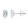 Angara Lab-grown Oval Diamond Solitaire Stud Earrings In White Gold/f-g