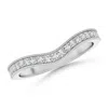 Angara Lab-grown Pave-set Diamond Contour Wedding Ring For Women In White Gold/f-g