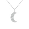 Angara Lab-grown Pave-set Diamond Crescent Moon Pendant In White Gold/f-g