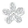 Angara Lab-grown Pave-set Diamond Daisy Ring In White Gold/f-g