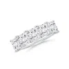 Angara Lab-grown Princess-cut Diamond Five Stone Classic Anniversary Ring In White Gold/f-g
