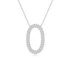 Angara Lab-grown Prong-set Diamond Capital "o" Knife-edge Initial Pendant In White Gold/f-g