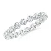 Angara Lab-grown Prong-set Diamond Eternity Stackable Ring In White Gold/f-g