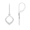 Angara Lab-grown Prong-set Diamond Rhombus Drop Earrings In Platinum/f-g