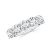 Angara Lab-grown Round Diamond Five Stone Classic Anniversary Ring In White Gold/f-g