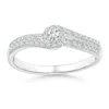 Angara Lab-grown-round Diamond Swirl Halo Engagement Ring