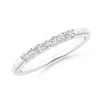 Angara Lab-grown Seven Stone Shared Prong-set Diamond Wedding Ring In Platinum/f-g