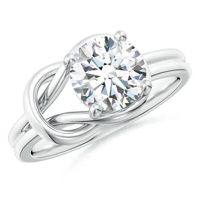 Angara Lab-grown Solitaire Diamond Infinity Knot Ring In Metallic