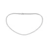 Angara Lab-grown-three-prong Set Diamond Tennis Necklace In White Gold/f-g