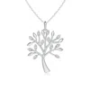 Angara Lab-grown Tree Of Life Diamond Pendant In White Gold/f-g
