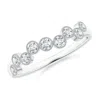Angara Lab-grown Vintage Inspired Bezel-set Diamond Fashion Ring In Platinum/f-g