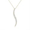 Angara Large Shangri-la - Brush Stroke Diamond Shangri-la Pendant In Yellow Gold/h
