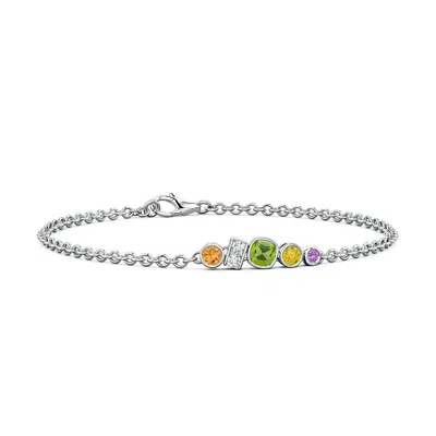 Angara Lee Harris X  0.65 Ctw Zelda Multi-color Gemstone Bracelet In Metallic