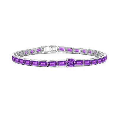 Angara Lee Harris X  8.35 Ctw Marcia Amethyst Tennis Bracelet In Purple