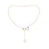 Angara Linked Heart Diamond Dangle Pendant