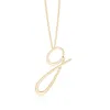 Angara Lowercase "g" Initial Pendant In Yellow Gold