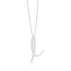 Angara Lowercase "i" Initial Pendant In Platinum