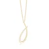 Angara Lowercase "j" Initial Pendant In Yellow Gold