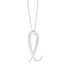 Angara Lowercase "l" Initial Pendant In Platinum