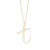 Angara Lowercase "t" Initial Pendant In Yellow Gold