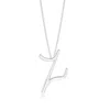 Angara Lowercase "z" Initial Pendant In Platinum